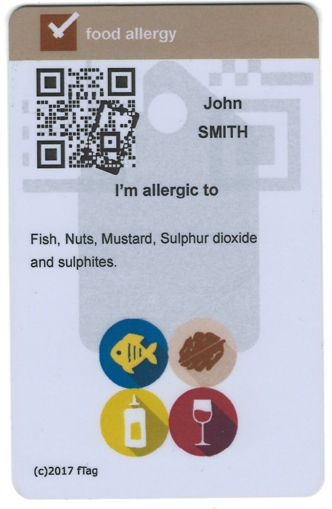 Carte NFC du profil utilisateur