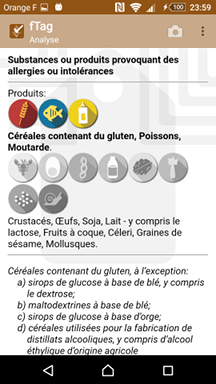 avec le profil du produit