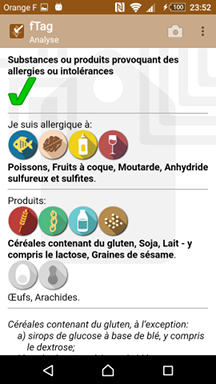 indique précisément les allergènes présents dans le produit auxquels le consommateur est sensible